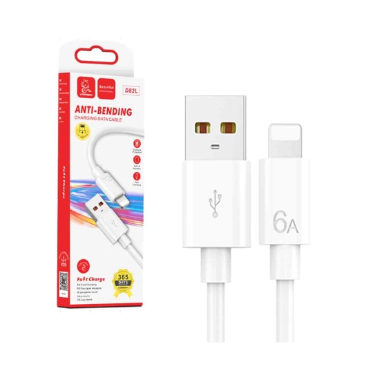 Cabo Denmen D82L Lightning 6A 1m Branco